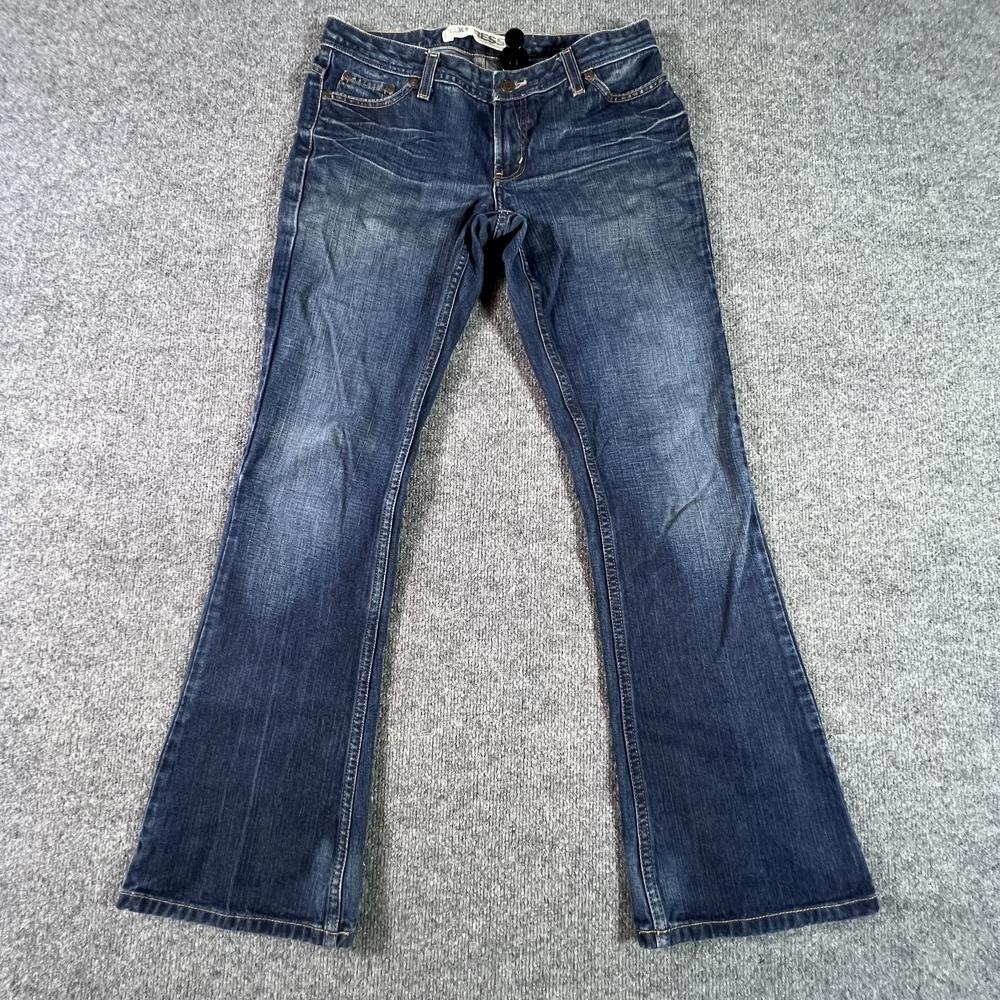 Express Cetine Precision Bootcut Jeans Womens 6 Blue Cotton Denim Low Rise